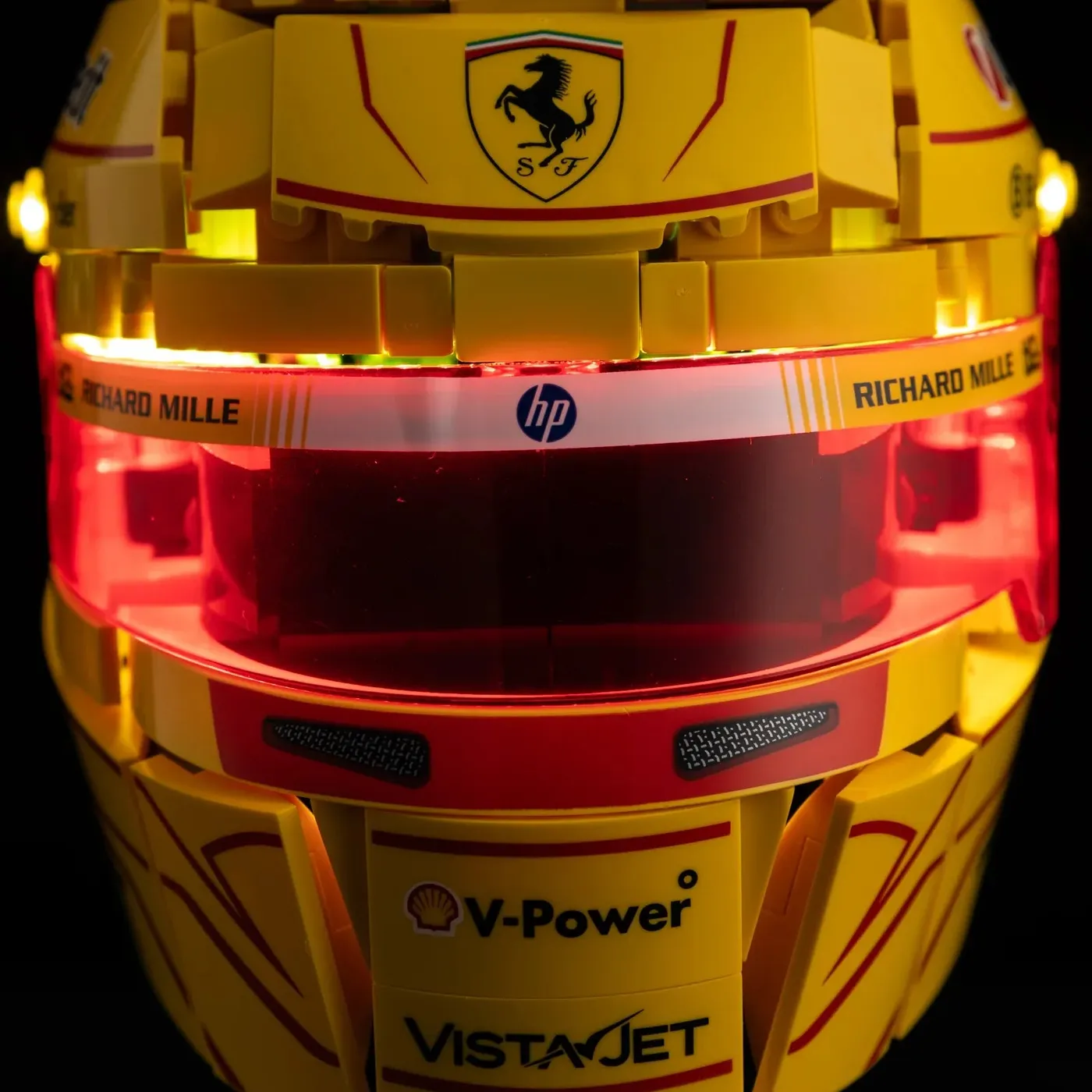 Premium belysningskit kompatibel med LEGO® Editions Scuderia Ferrari HP Lewis Hamilton Helmet 43022 — 12