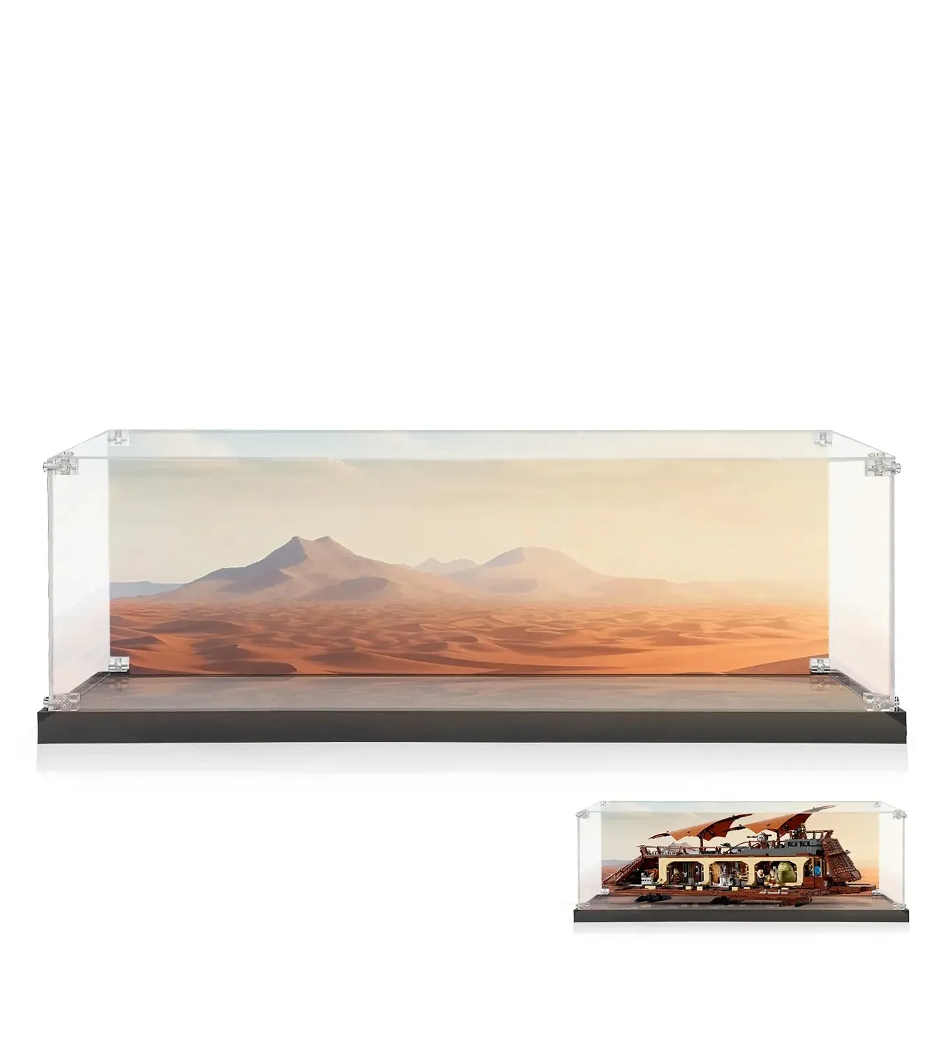Bemalte Premium-Acrylvitrine für LEGO® Star Wars™ Jabba's Sail Barge™ (75397) — 2