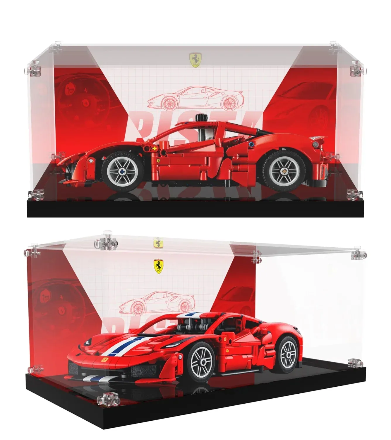 Vitrine für LEGO Technic™ Ferrari 488 Pista Car 42235 — 2