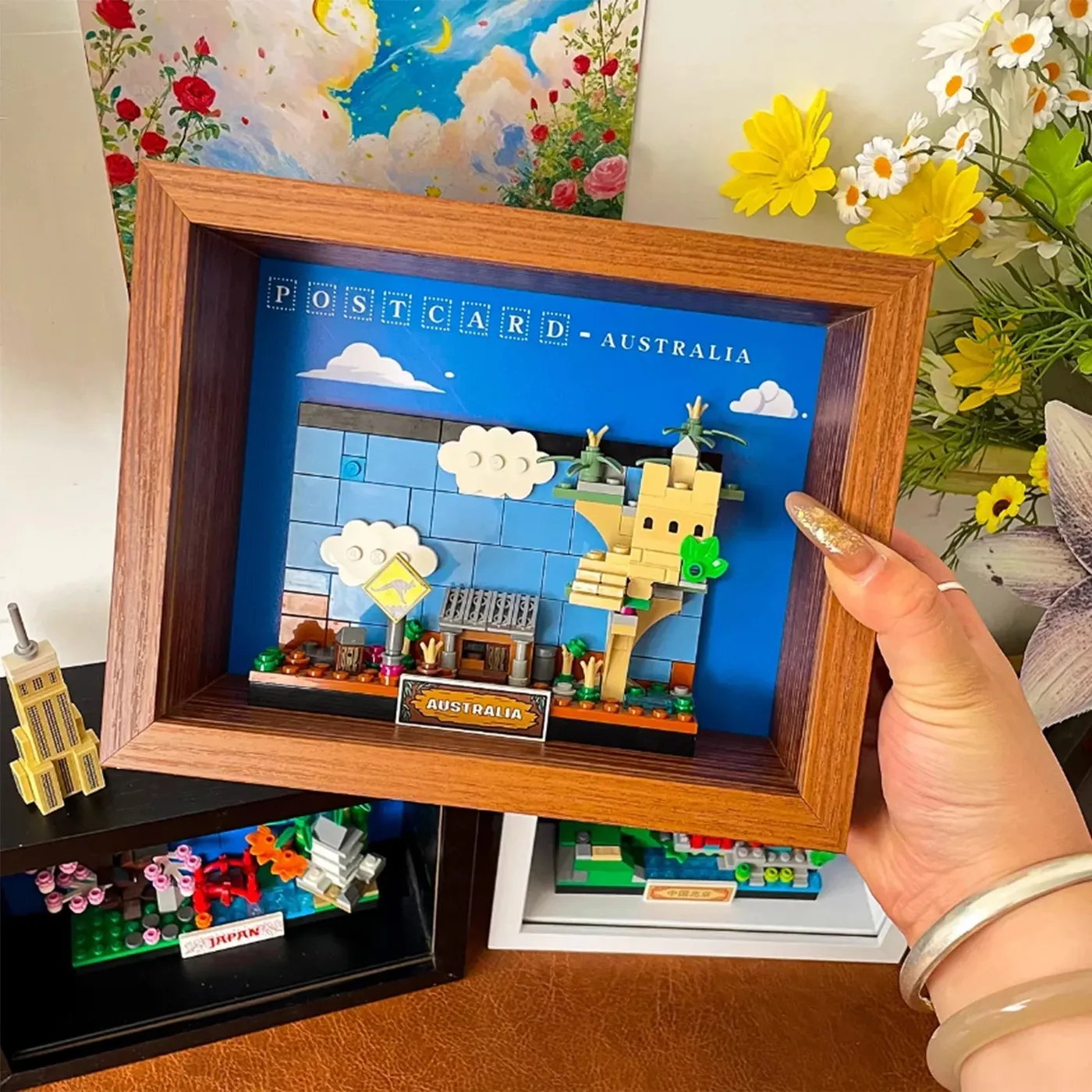 Premium-Displayrahmen aus Aluminium für LEGO City Postkarten — 6