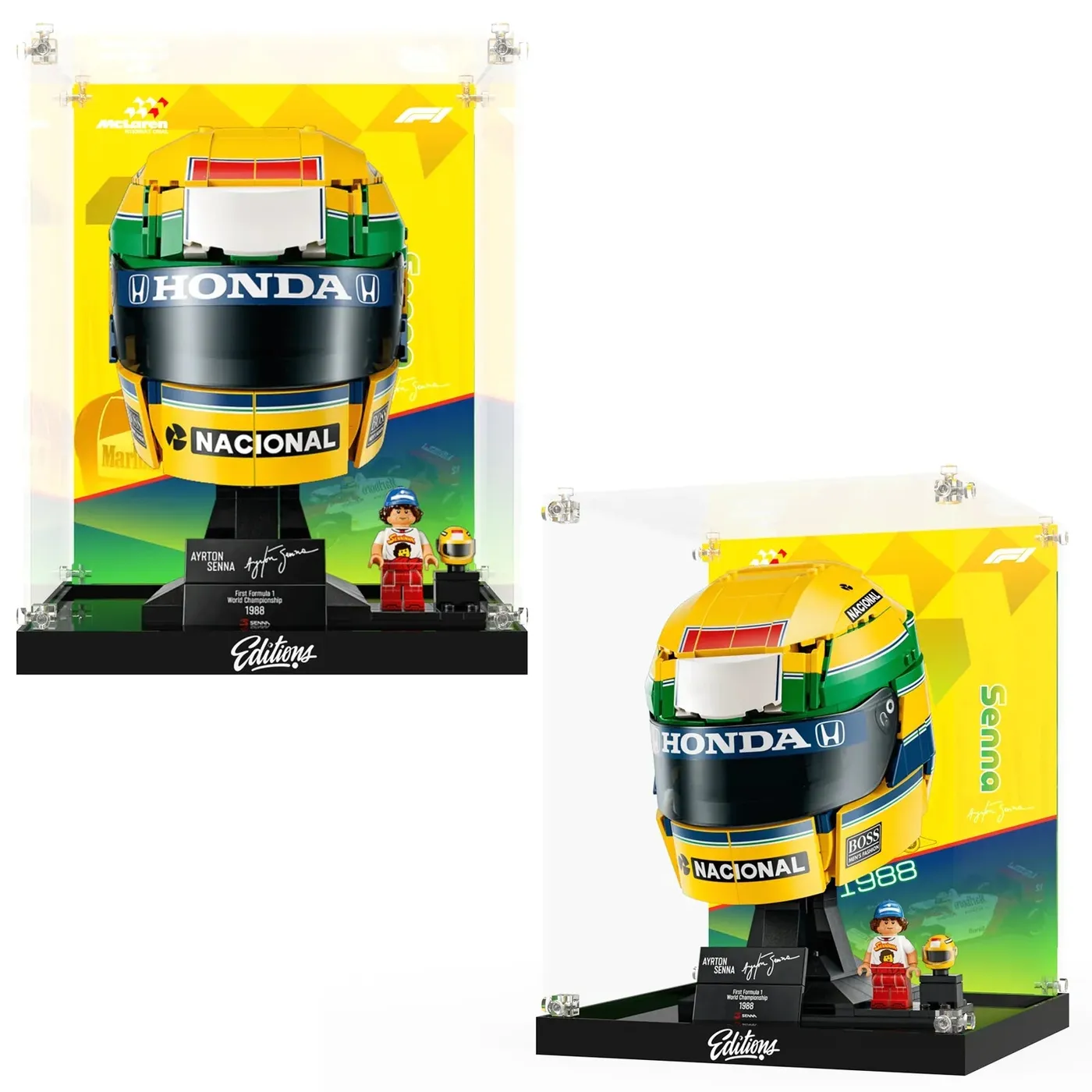 Vitrine für LEGO® Editions Ayrton Senna Helmet 43024 — 10