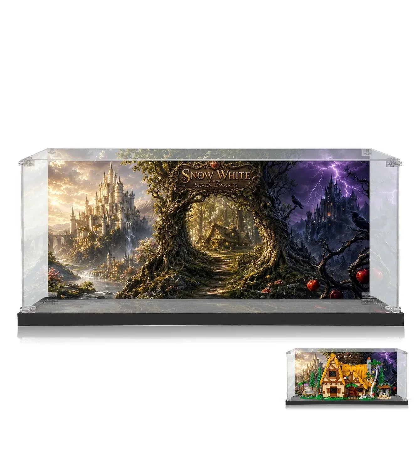 Display Case for LEGO® Snow White and the Seven Dwarfs' Cottage 43242