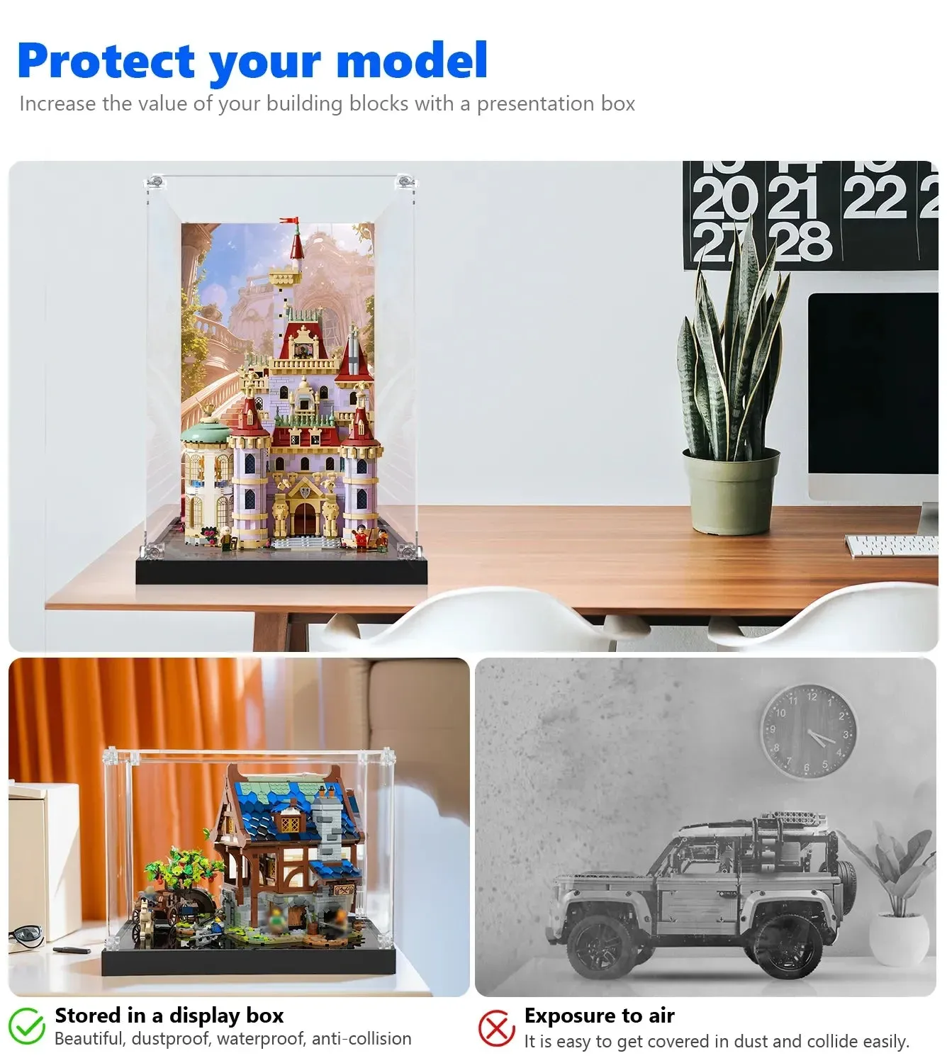 Display case for LEGO® Disney Beauty and the Beast Castle 43263 — 5