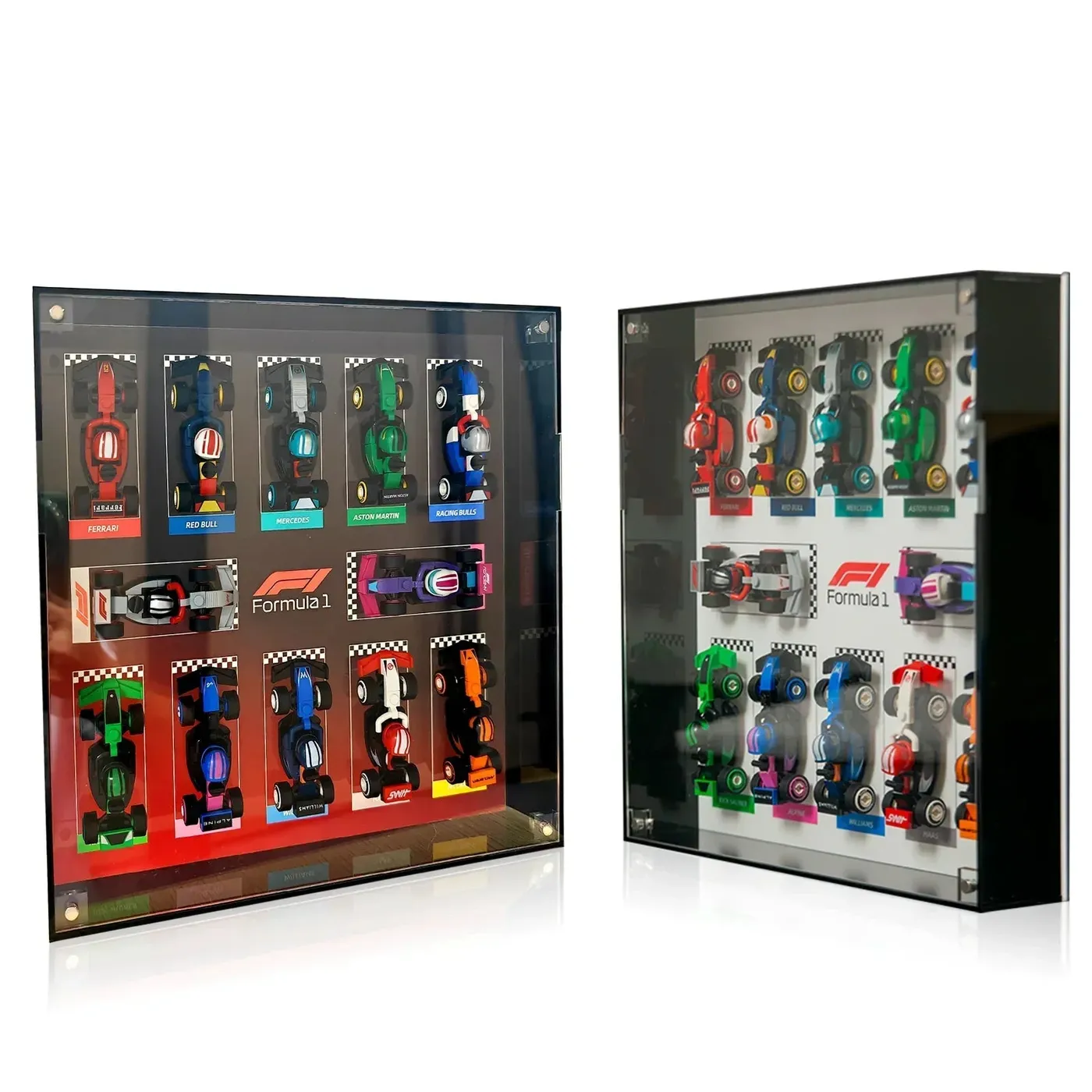 Display wall frame for LEGO Minifigures F1® Collectible Race Cars 71049 — 4