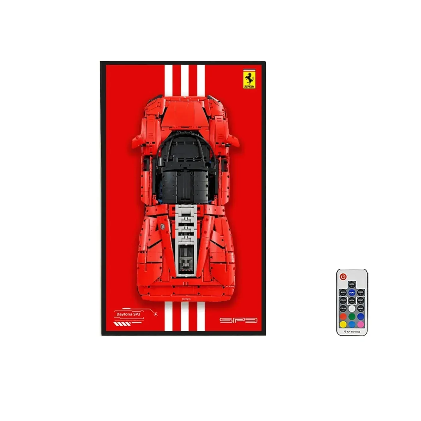 [Seria 3-ICONS] Ramka ekspozycyjna na ścianę do superaut LEGO Technic — 19