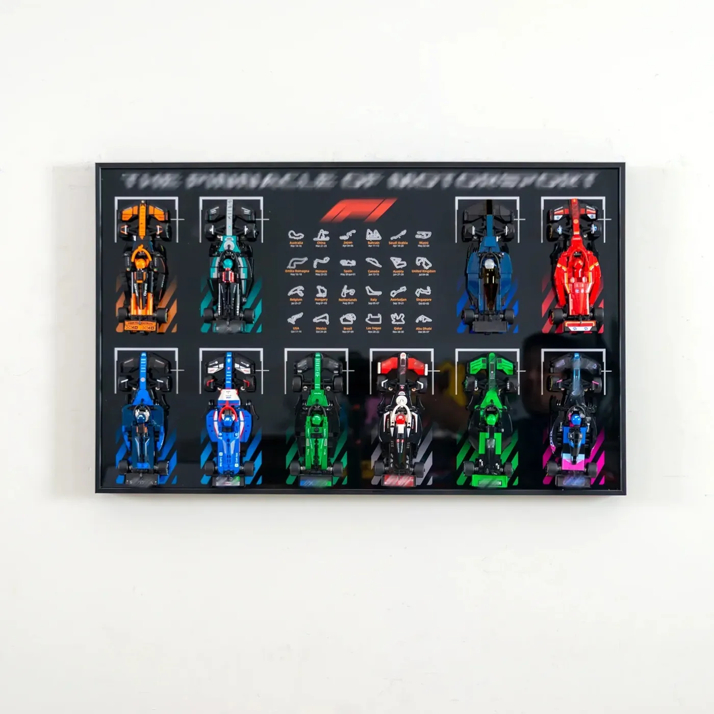 Displayram kompatibel med LEGO® Speed Champions 2025 F1-kollektionen — 3
