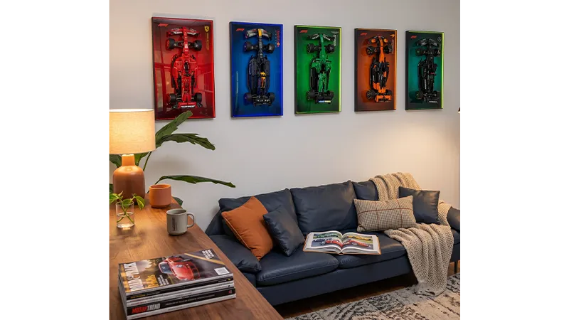 Från banan till din vägg: därför förtjänar LEGO® Formula 1-bilar mer än en hylla