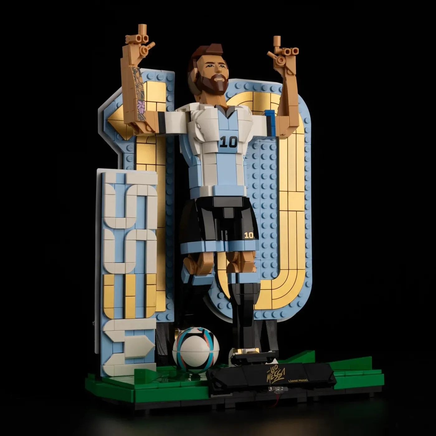 Premium-belysningskit kompatibelt med LEGO® Editions Lionel Messi – Soccer Legend 43015 — 8