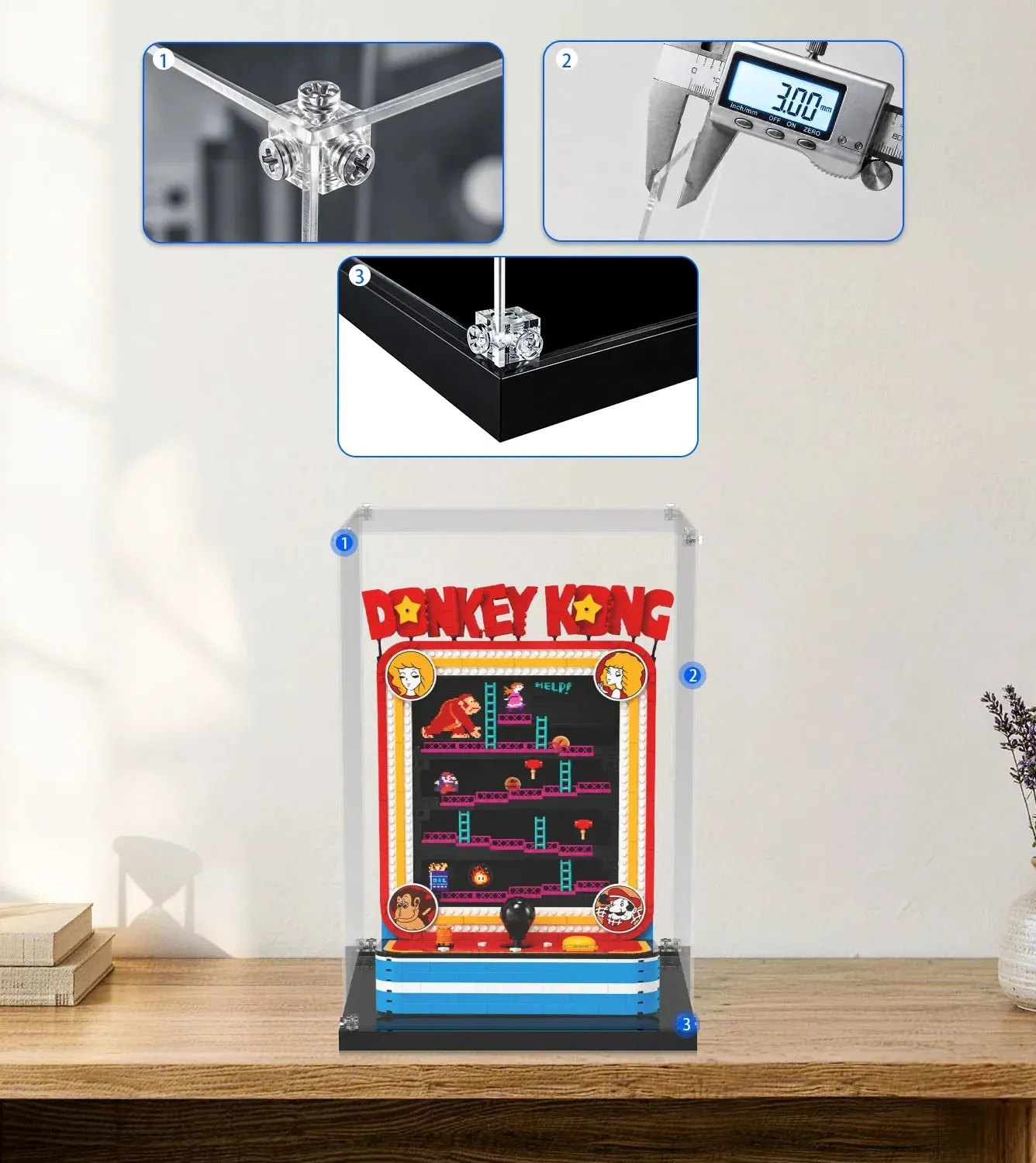 Vitrine für LEGO® Super Mario™ Donkey Kong™ Arcade 72051 — 14