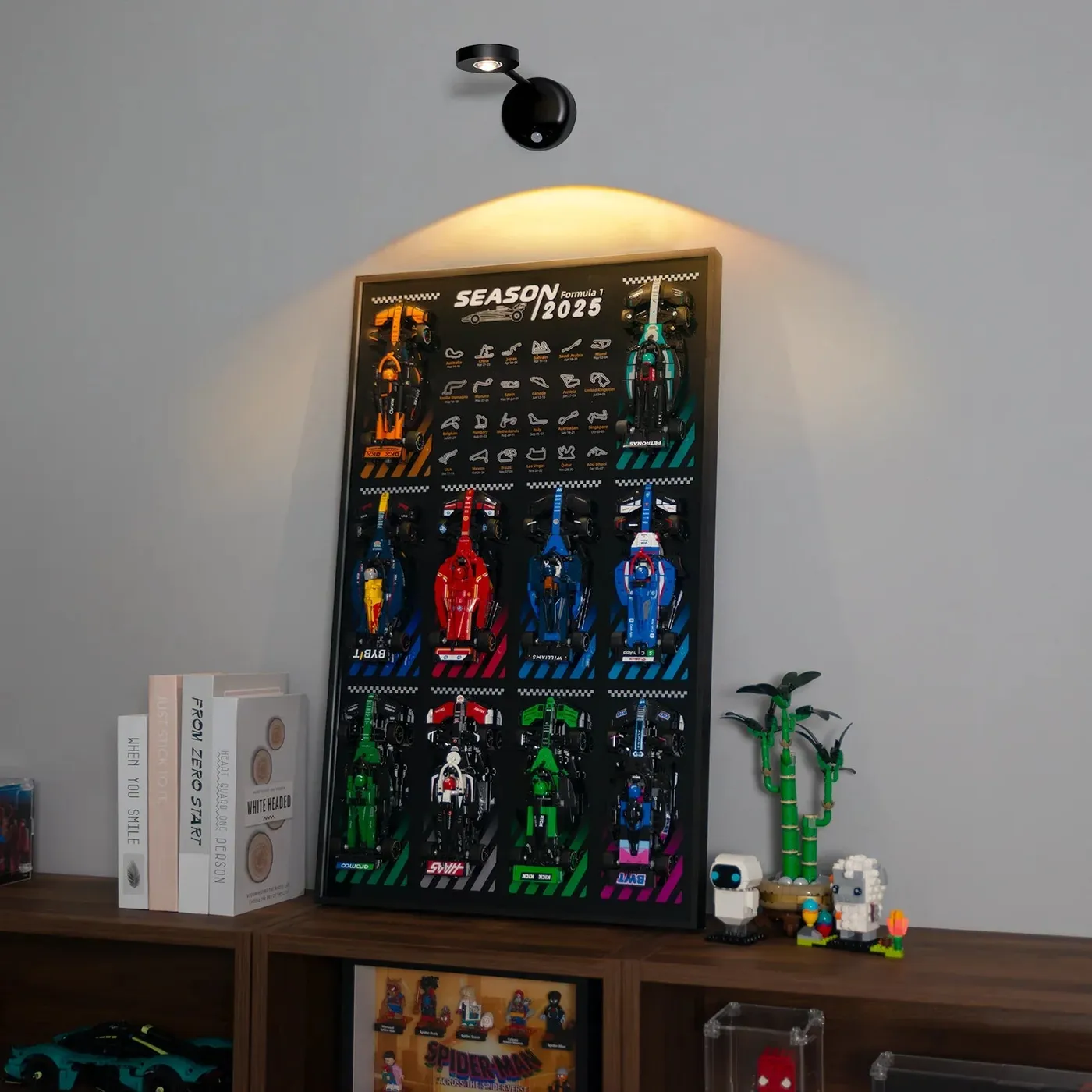 LED-lampa som matchar displayramen | Trådlös uppladdningsbar LED-vägglampa | Fjärrkontroll, rörelsesensor | — 14