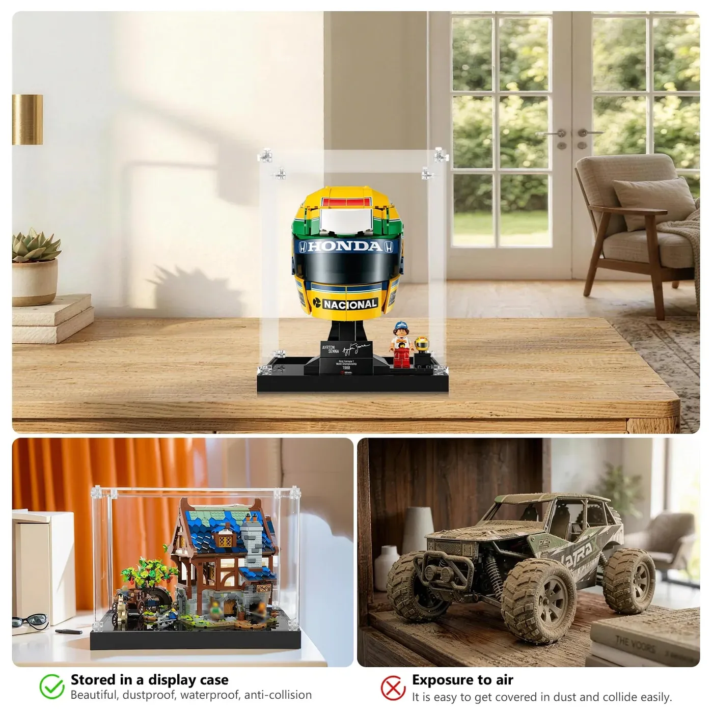 Vitrine für LEGO® Editions Ayrton Senna Helmet 43024 — 20