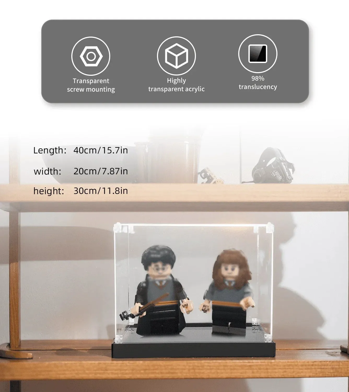 Vitrine für LEGO Harry Potter & Hermione Granger 76393 — 5