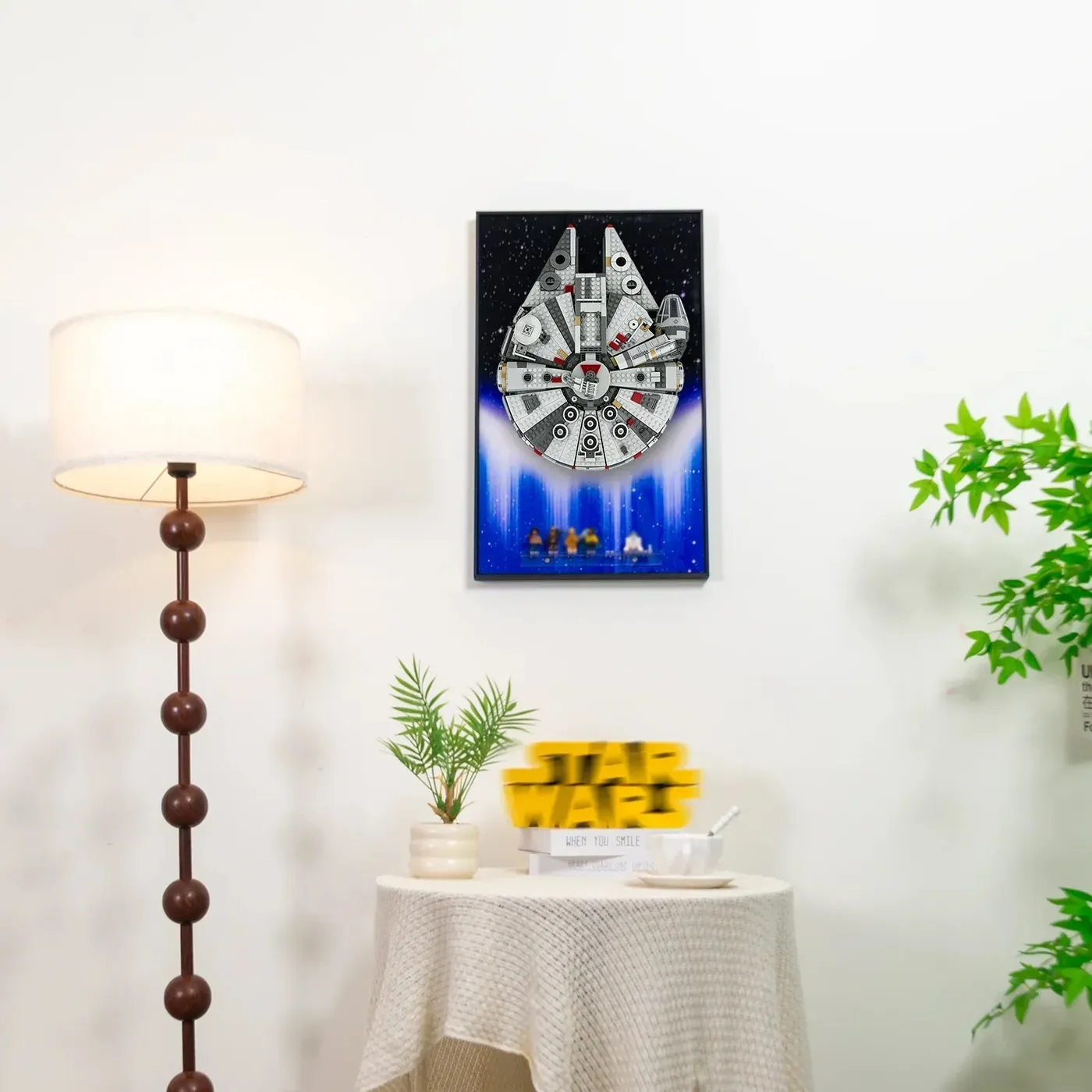 RAMKA EKSPOZYCYJNA na ścianę Premium kompatybilna z LEGO® Star Wars™ Millennium Falcon™ 75257 — 6