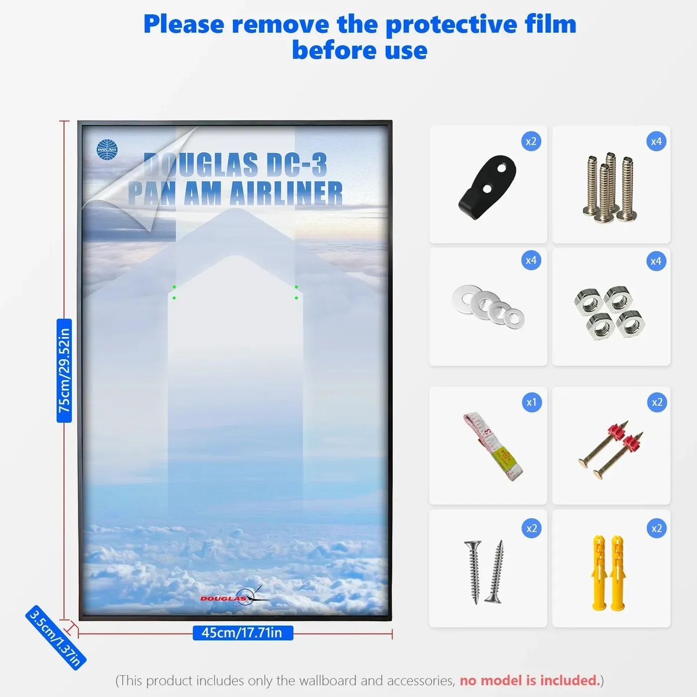 Sieninis eksponavimo rėmas LEGO LEGO® Icons Douglas™ DC-3™ PAN AM® Airliner 11378 — 3