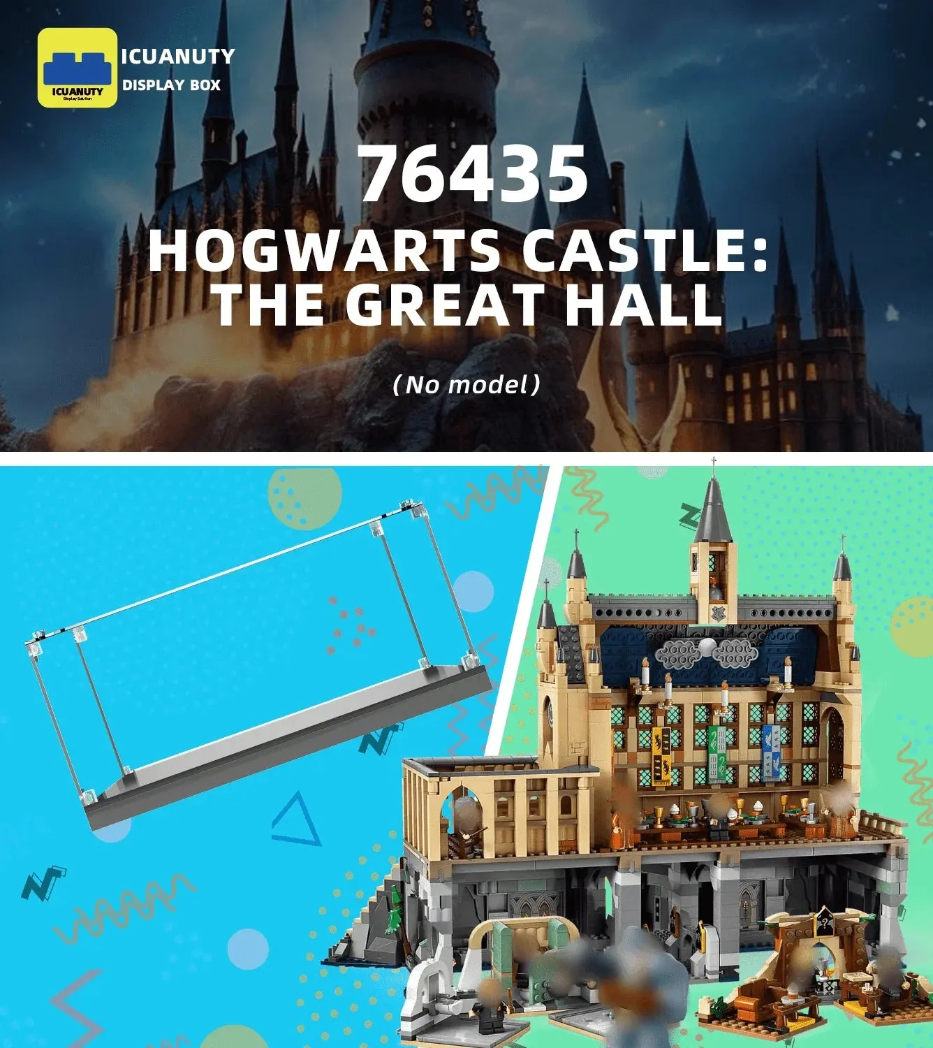 Eksponavimo dėžė LEGO Harry Potter Hogwarts Castle: The Great Hall 76435 — 5