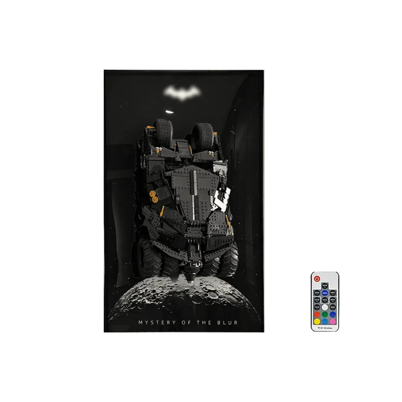 Väggmonterad displayram för Lego DC Batman Batmobile Tumbler 76240 – ikonisk bil — 9