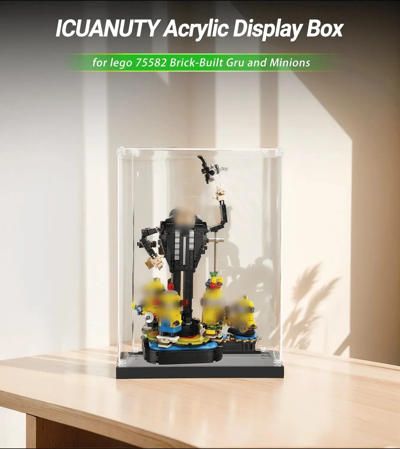 Display case for LEGO Gru and Minions 75582 — 2