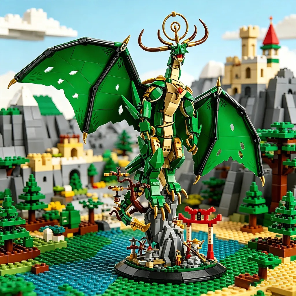 Przewodnik po budowie i ekspozycji: LEGO® NINJAGO® The Guardian Dragon (71847)