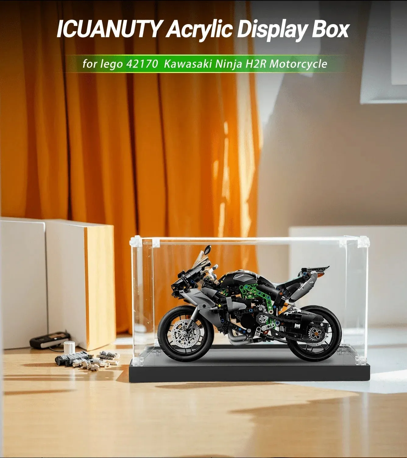 Vitrine für LEGO Kawasaki Ninja H2R Motorcycle 42170 — 3