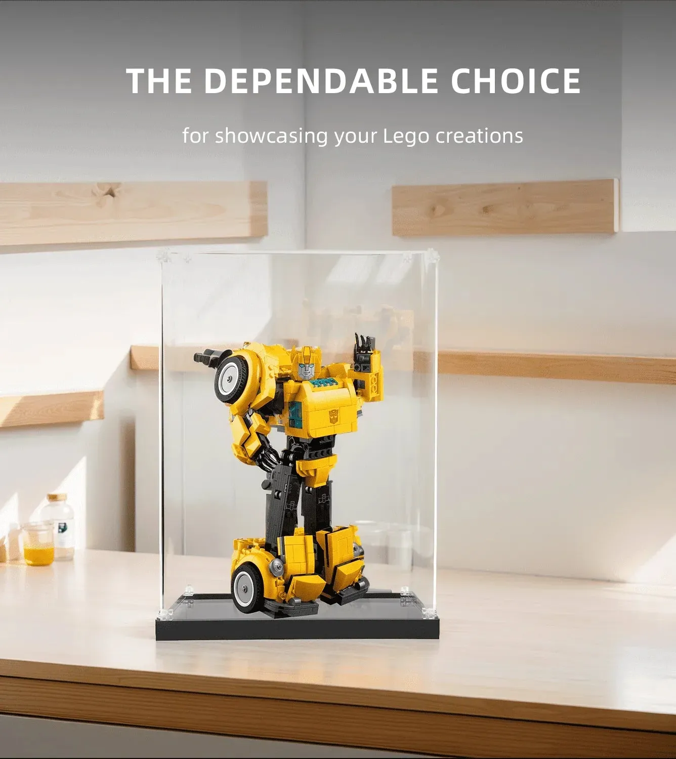 Vitrine für LEGO Icons Bumblebee 10338 — 3