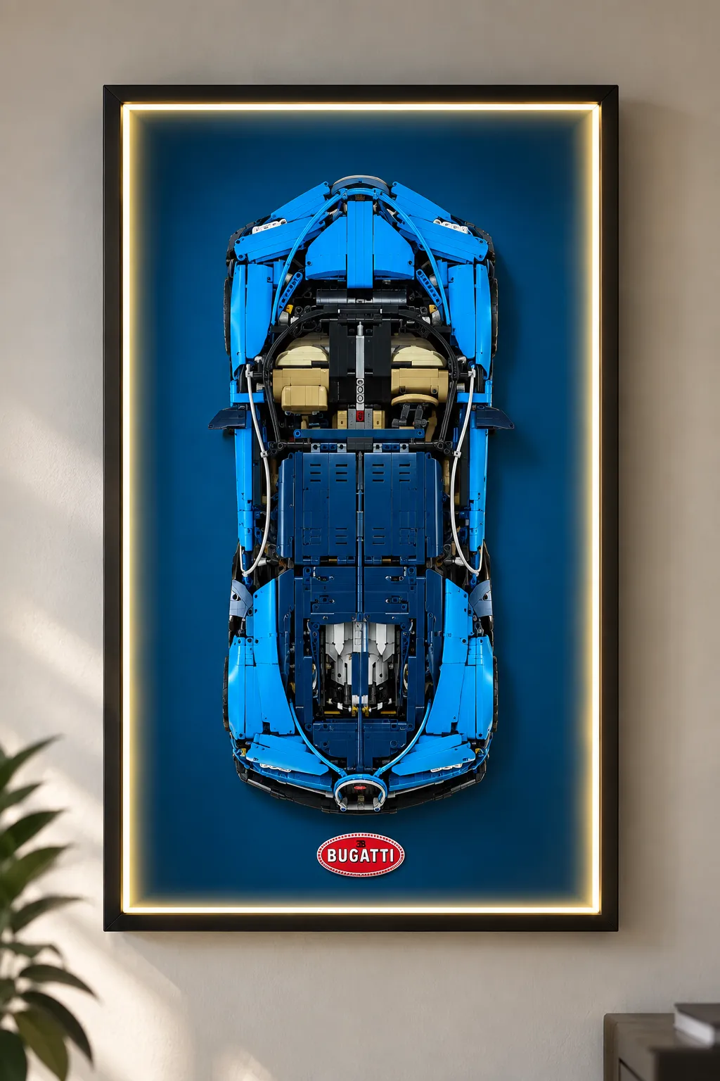 Wand-Displayrahmen für LEGO® 42083 Technic™ Bugatti Chiron