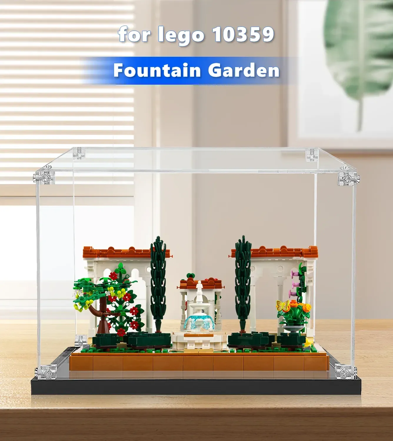 Vitrine für LEGO® Icons Fountain Garden 10359 — 2