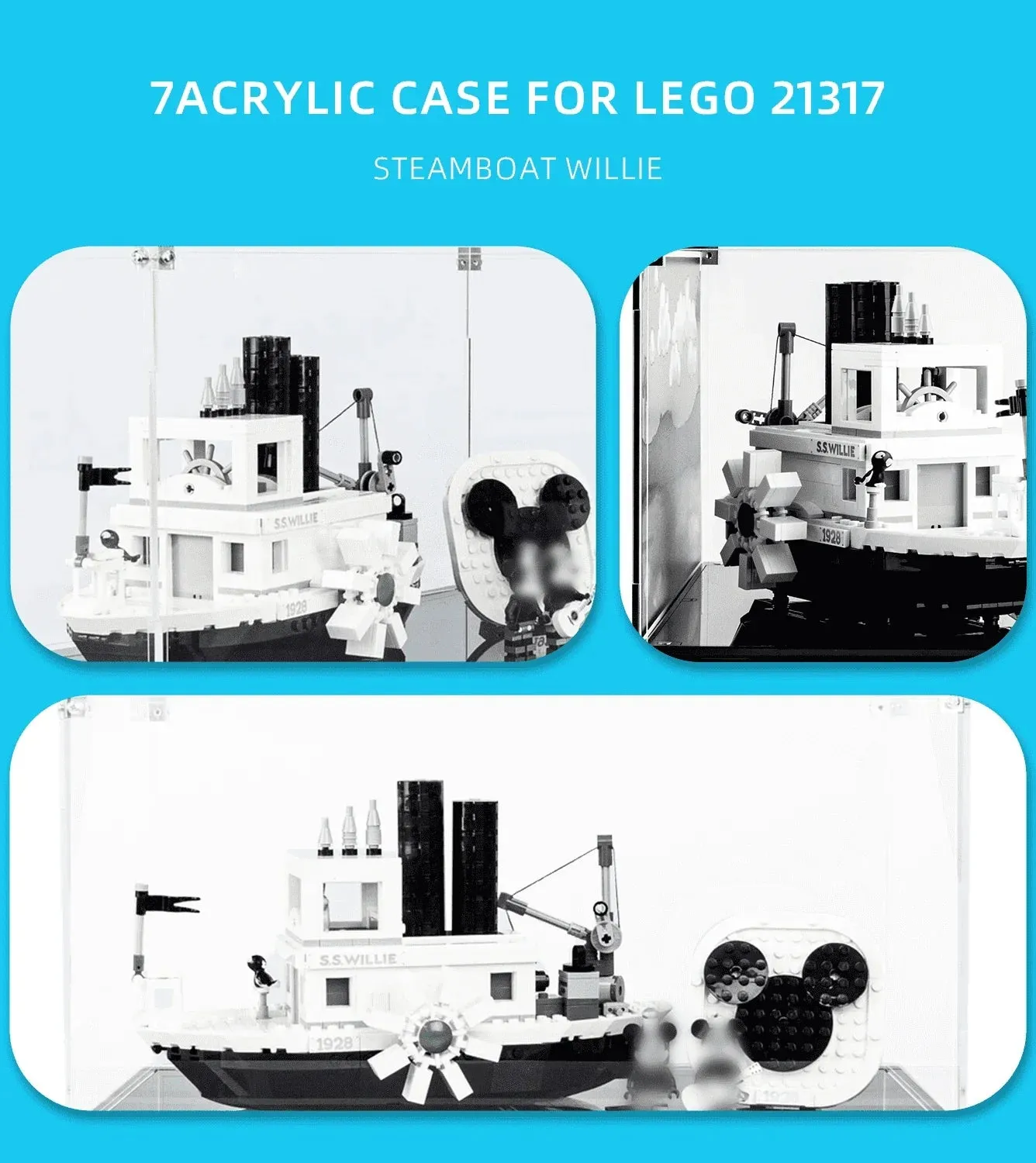 Vitrine für Lego ideas Steamboat Willie 21317 — 4