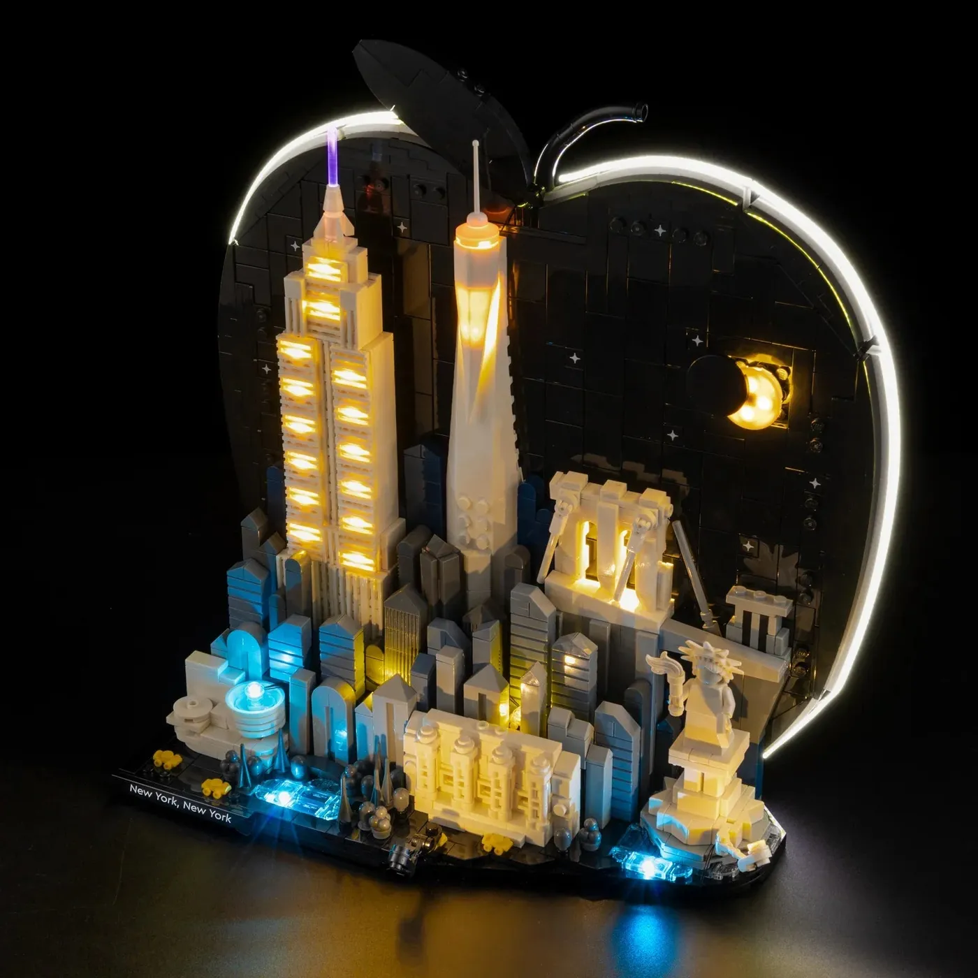 Premium-belysningskit kompatibelt med LEGO Architecture New York City – The Big Apple 21066 — 16