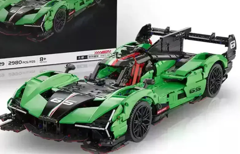 MOCs: BLOCK SC65 Super Racing Car 1:8 (2980 delar)