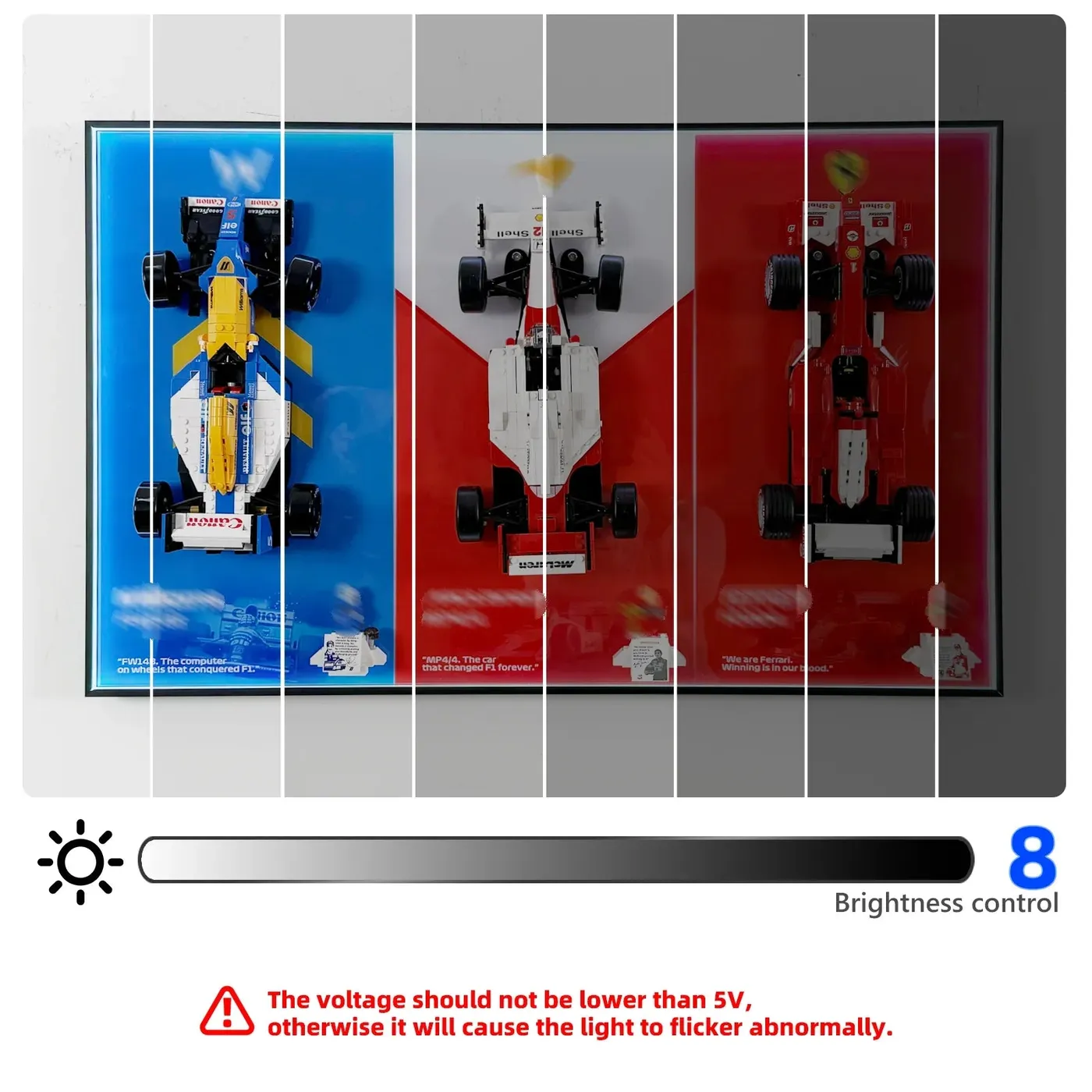 Displayrahmen für LEGO Icons F1 Legends 3-in-1 – Die Krönung des Motorsports — 6