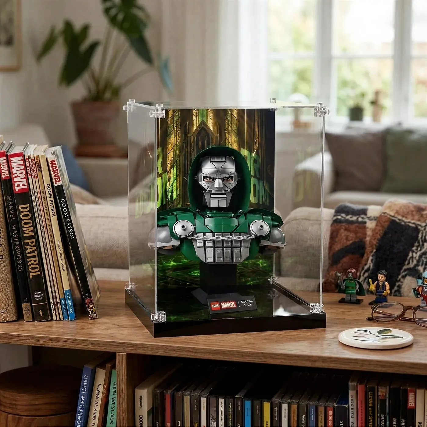 Acryl-Vitrine für LEGO Marvel Doctor Doom Bust 76345 — 11