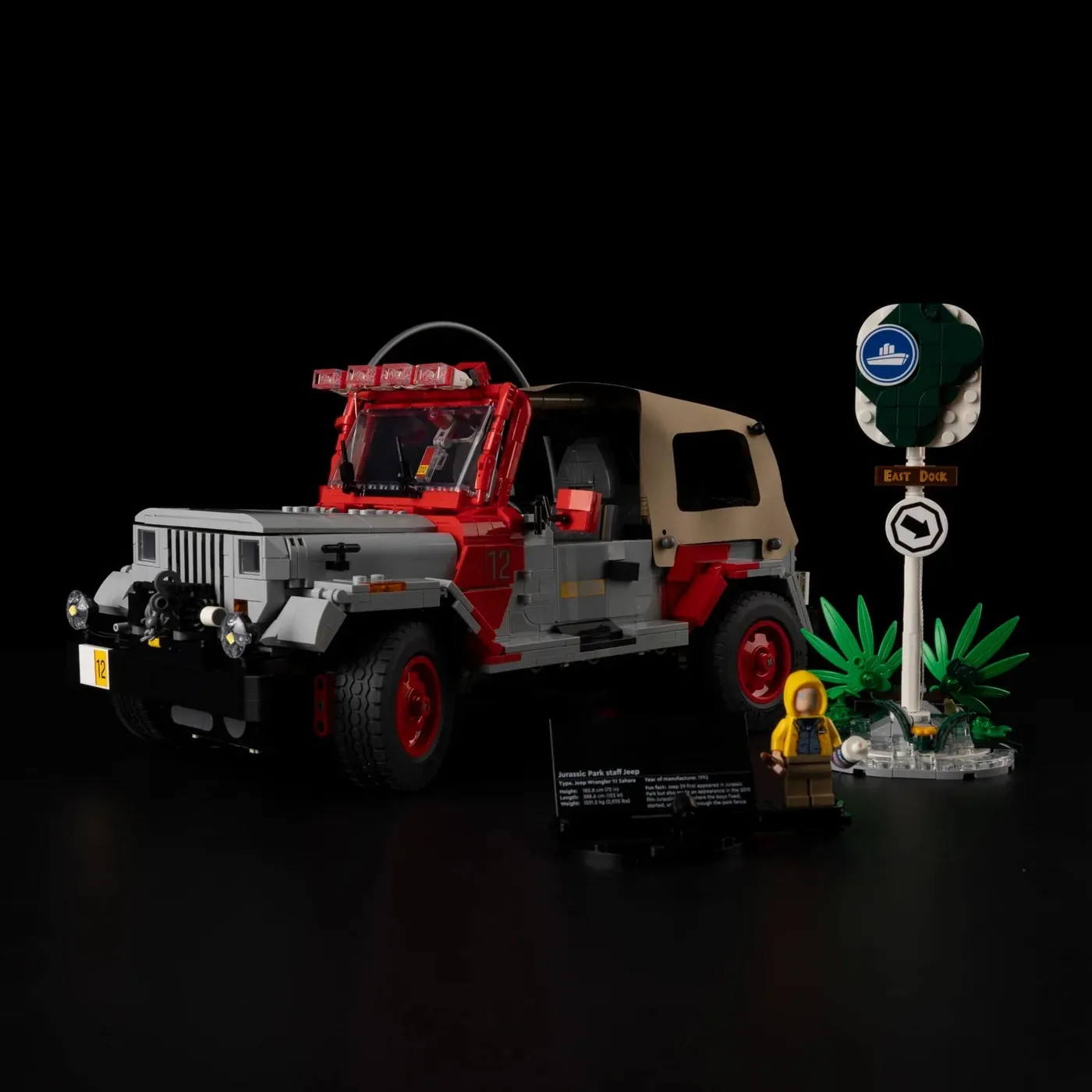 Premium-Beleuchtungsset kompatibel mit LEGO® Jurassic World™ Jurassic Park Jeep® Wrangler 77984 — 4