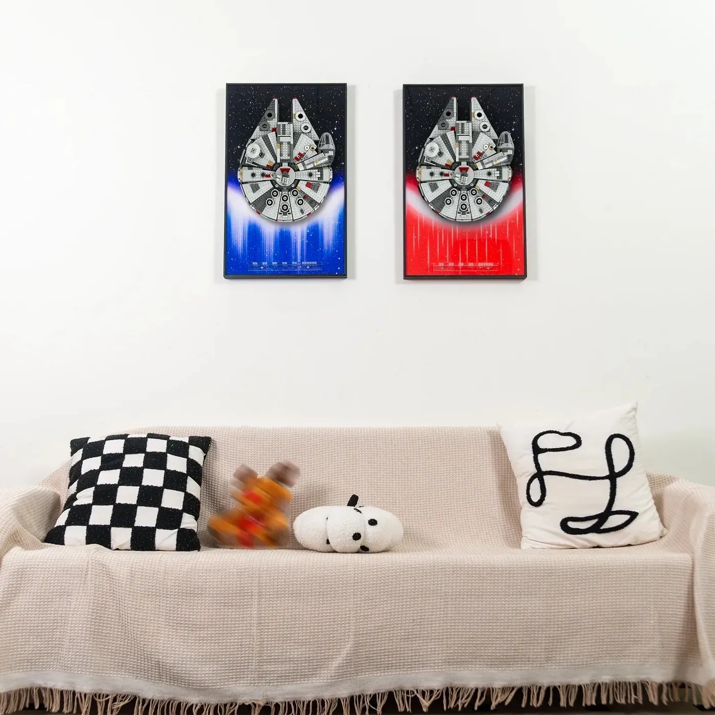 RAMKA EKSPOZYCYJNA na ścianę Premium kompatybilna z LEGO® Star Wars™ Millennium Falcon™ 75257 — 14