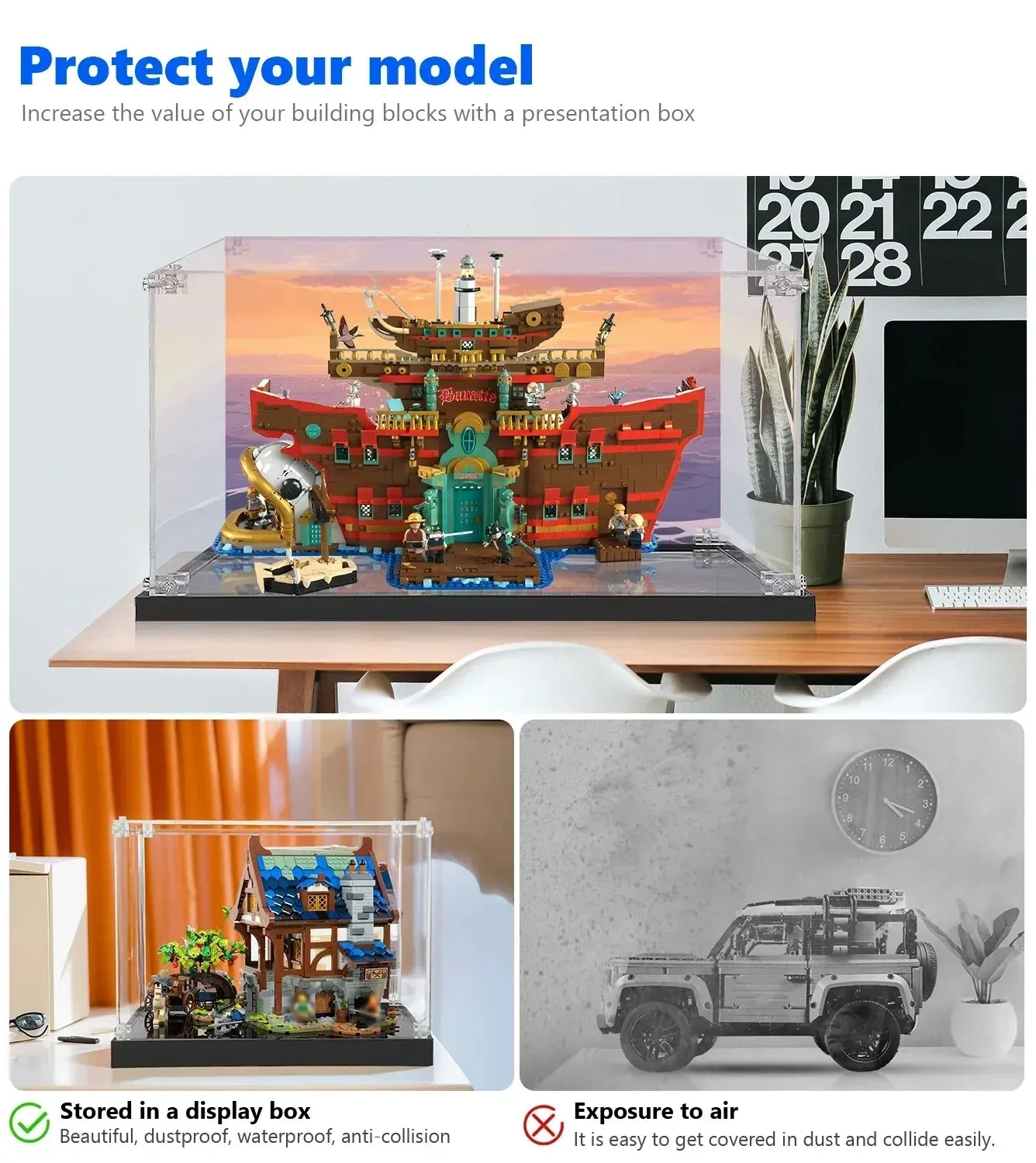 Gablota ekspozycyjna do LEGO® One Piece The Baratie Floating Restaurant 75640 — 12