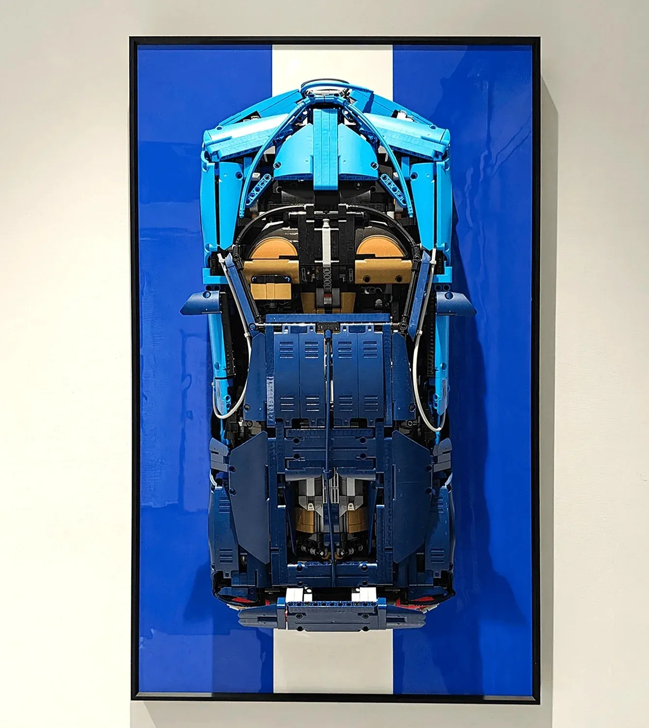 Väggmonterad displayram för LEGO 42083 Technic™ Bugatti Chiron-bil — 8
