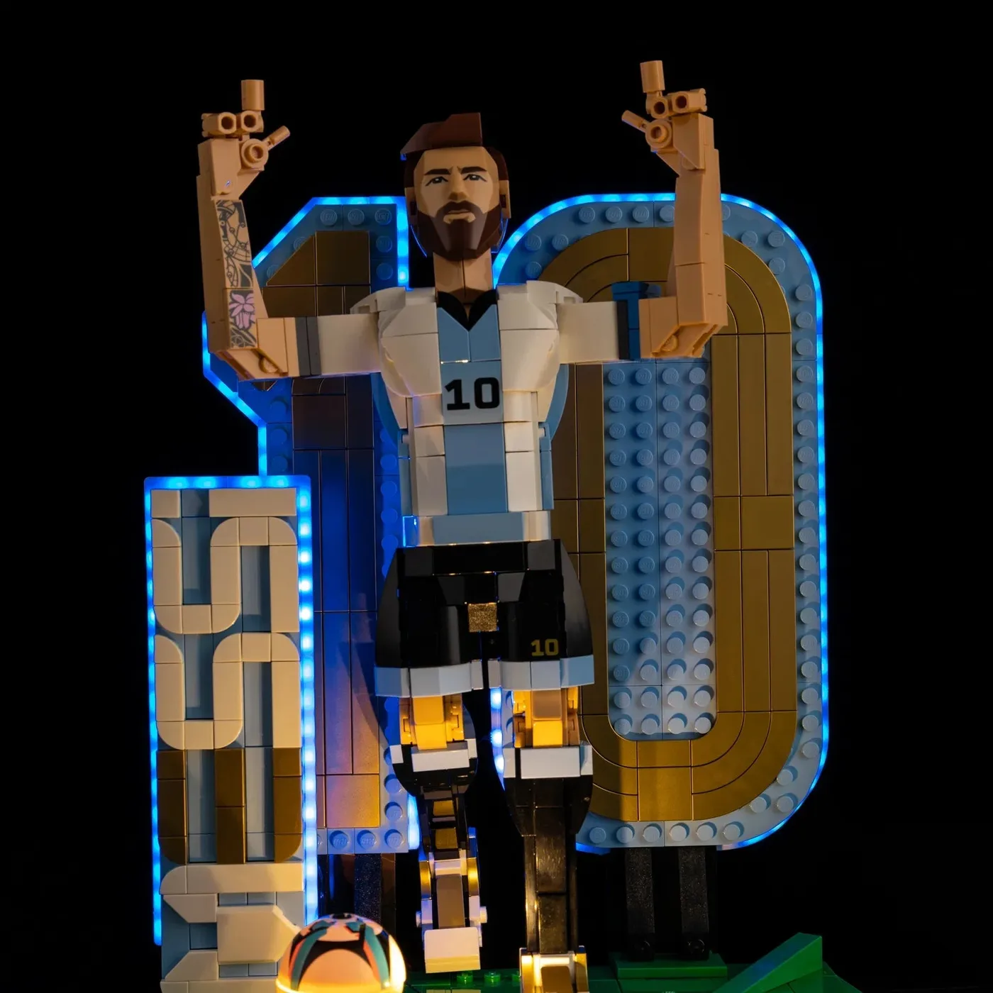 Premium-belysningskit kompatibelt med LEGO® Editions Lionel Messi – Soccer Legend 43015 — 21