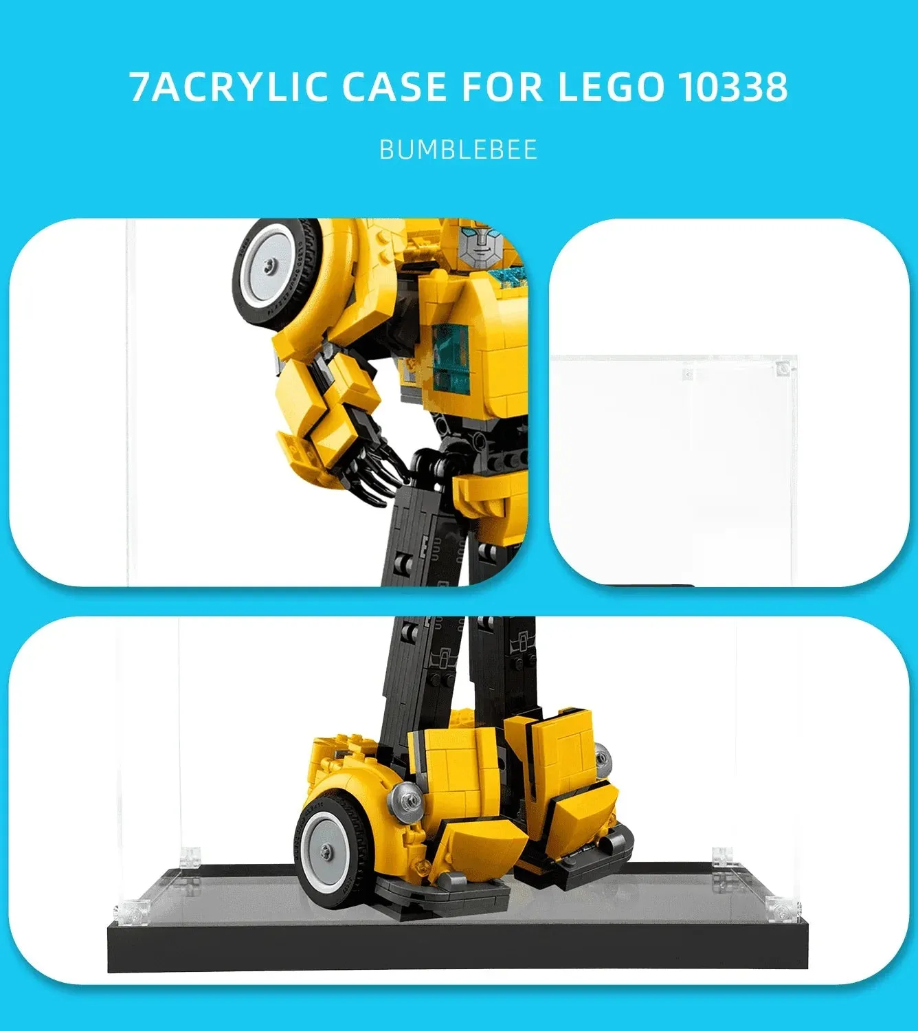 Vitrine für LEGO Icons Bumblebee 10338 — 4