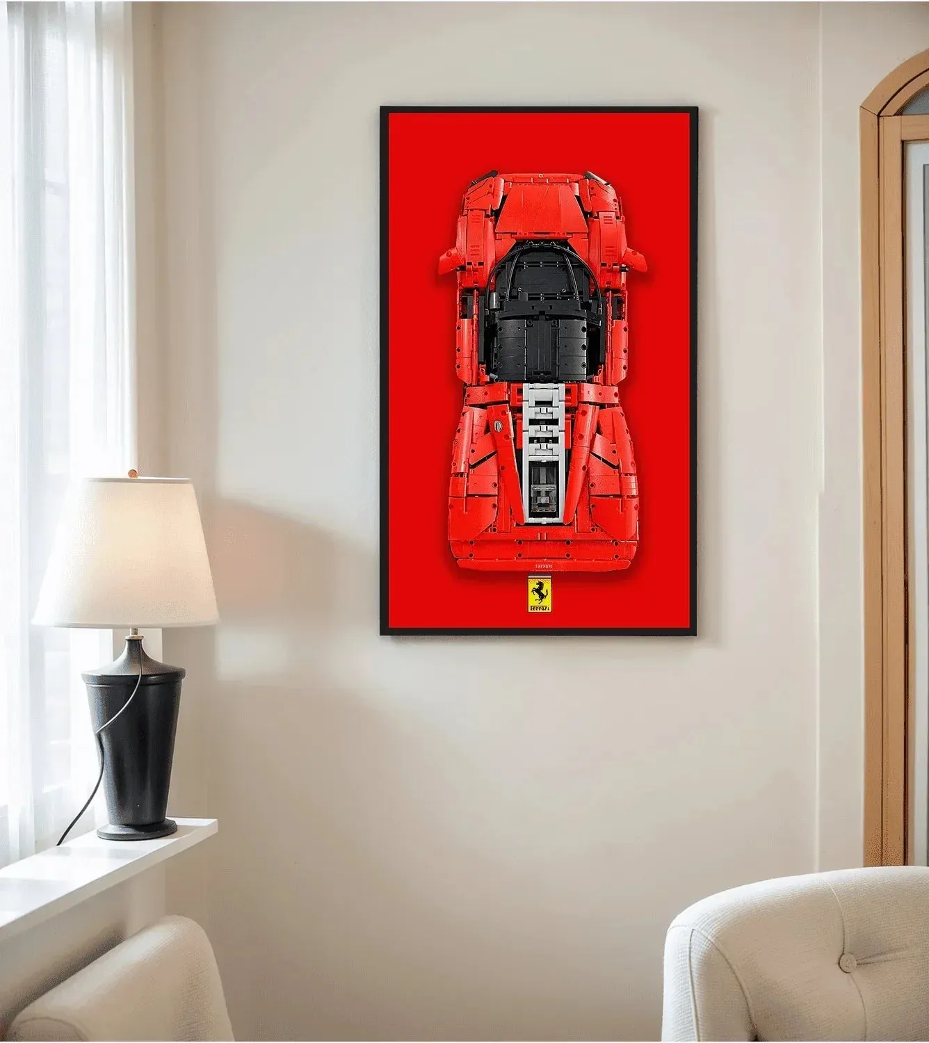 [Supercar Badge serija] Sieninis eksponavimo rėmas Lego Technic serijai (mastelis 1:8) 42083 42056 42143 42115 42172 — 10