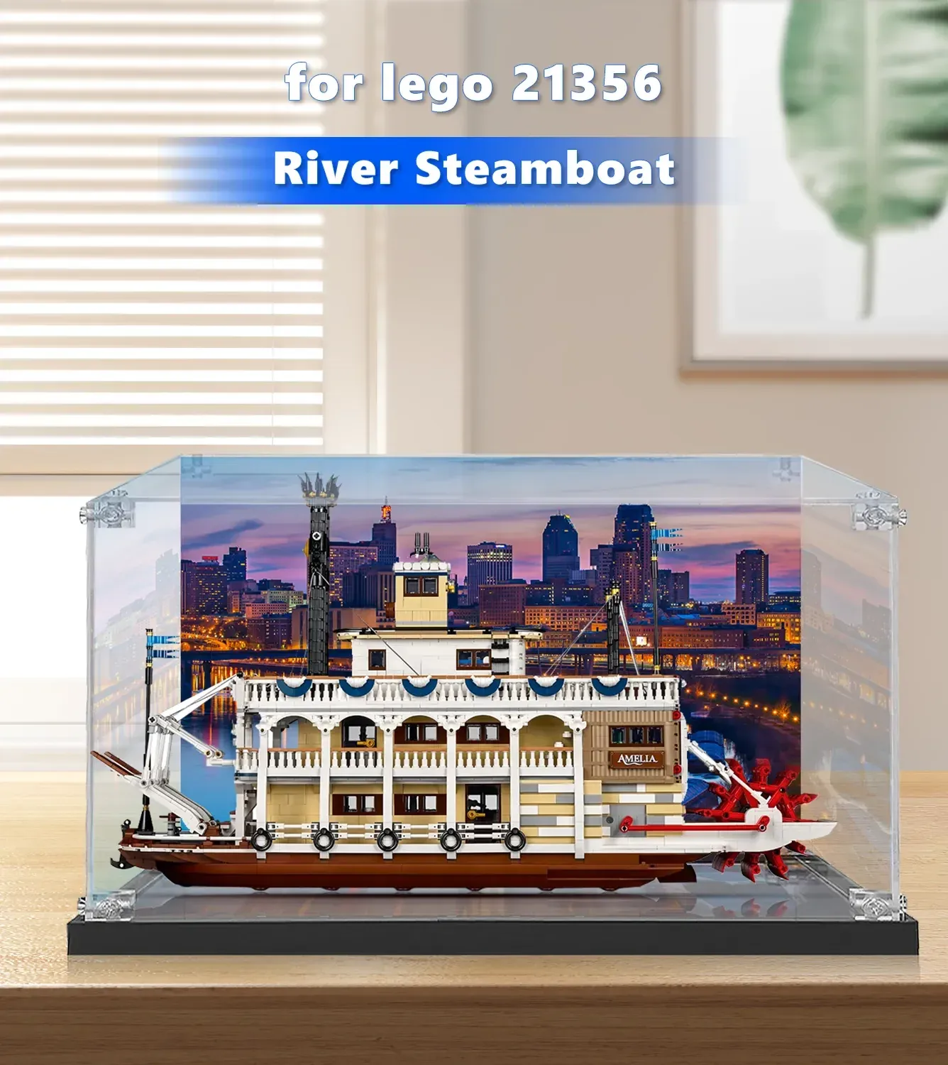 Vitrine für LEGO® Ideas River Steamboat 21356 — 2