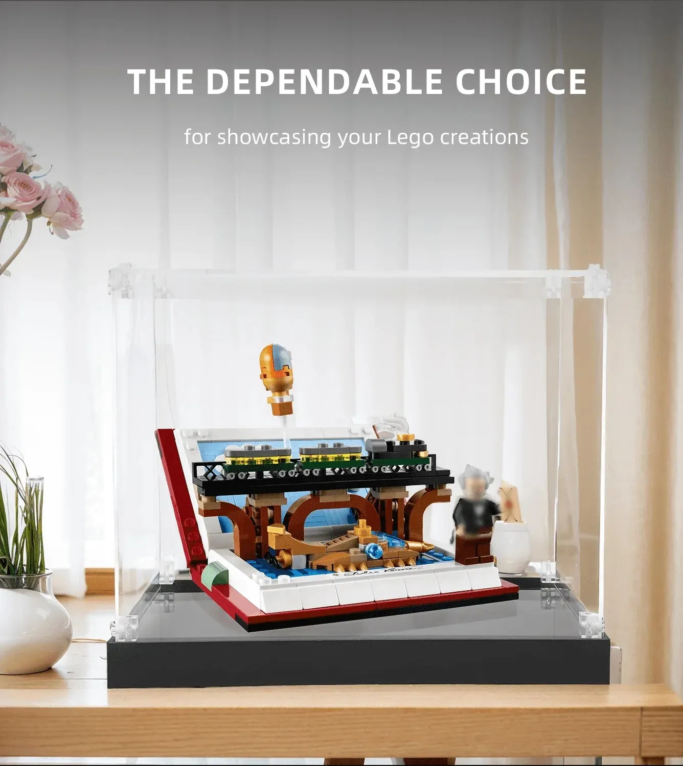Display case for LEGO Tribute to Jules Verne's Books 40690 — 3
