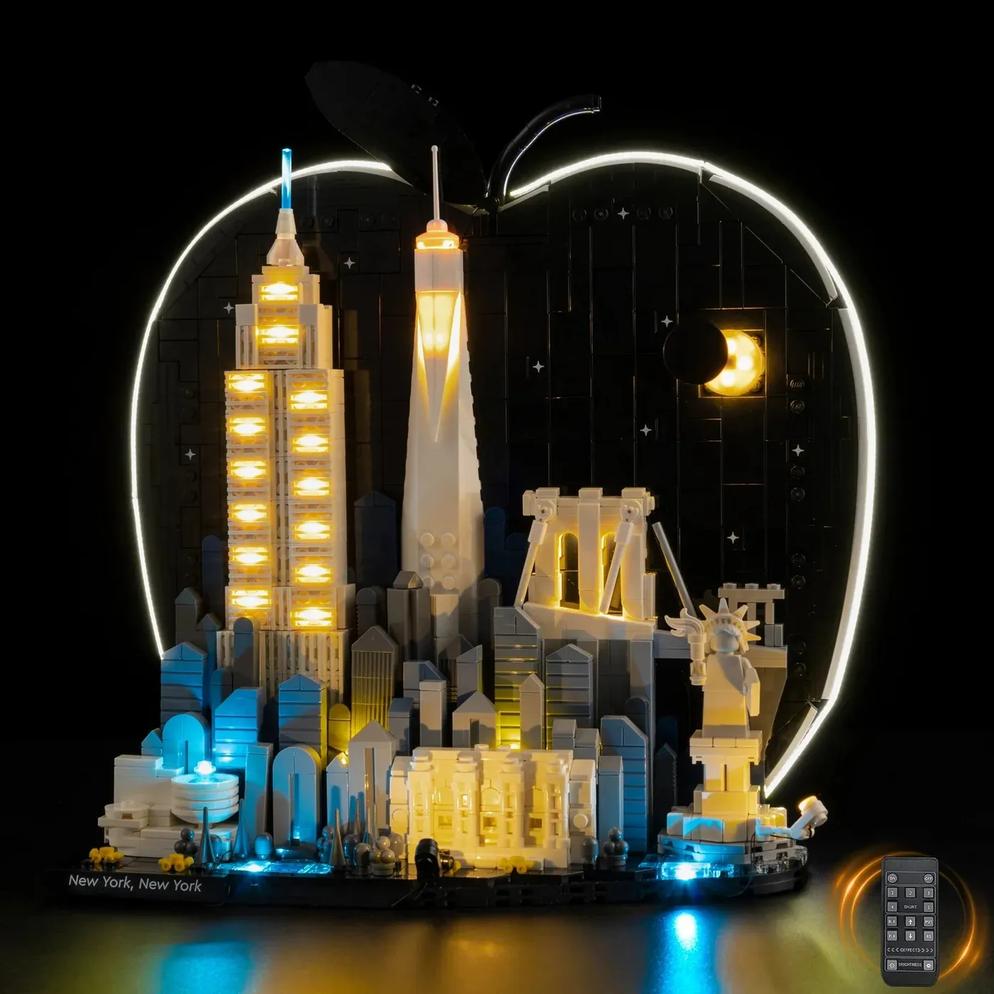 Premium-belysningskit kompatibelt med LEGO Architecture New York City – The Big Apple 21066 — 4