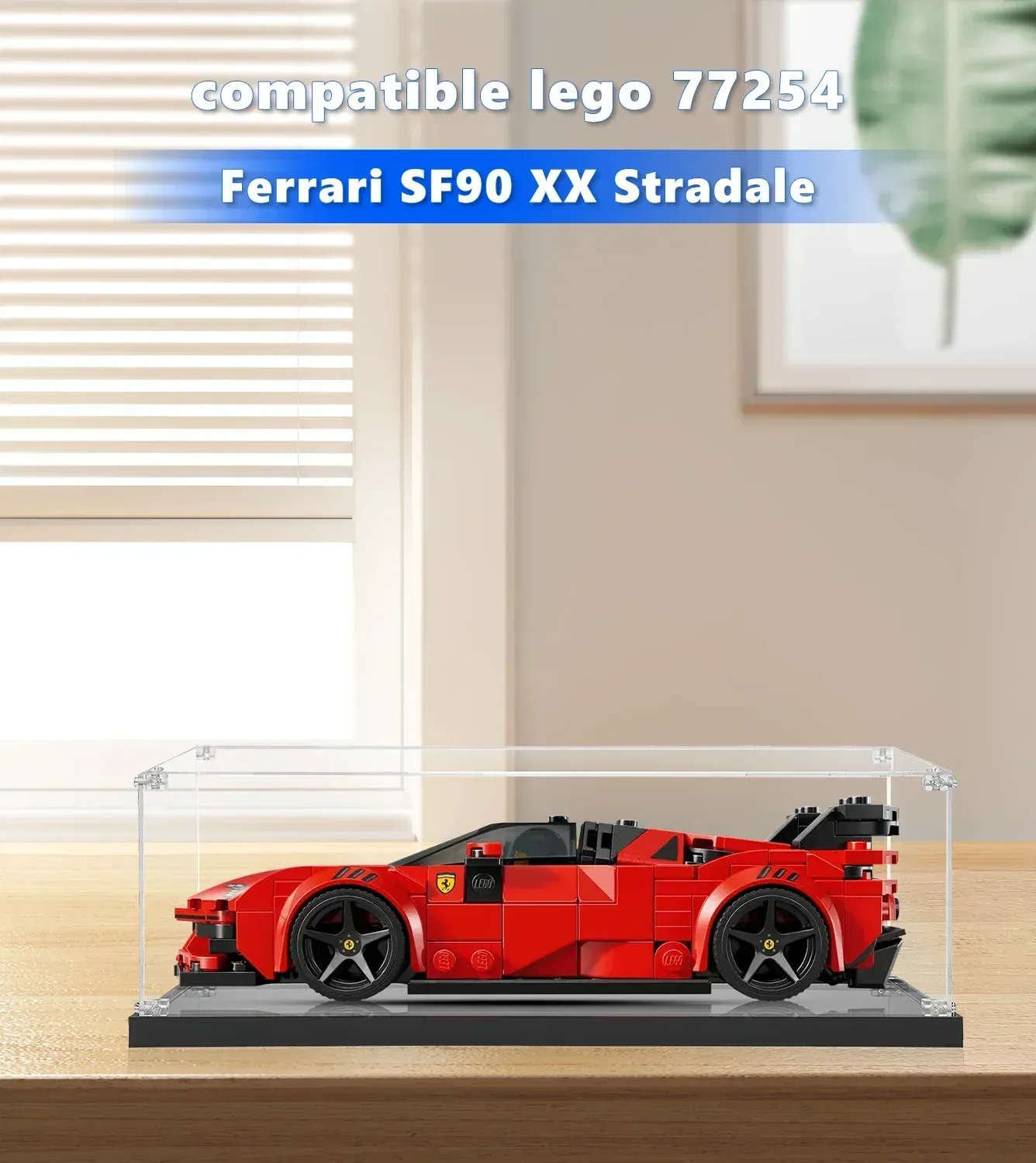 Gablota ekspozycyjna do LEGO Speed Champions Ferrari SF90 XX Stradale Sports Car 77254 — 3