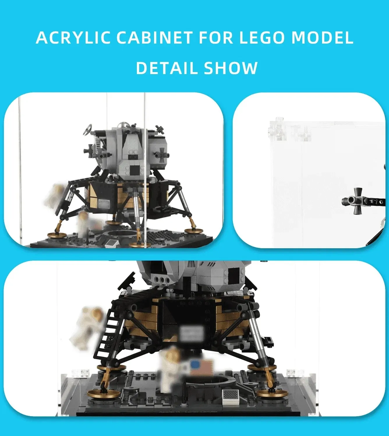 Display Case For Lego NASA Apollo 11 Lunar 10266 — 5