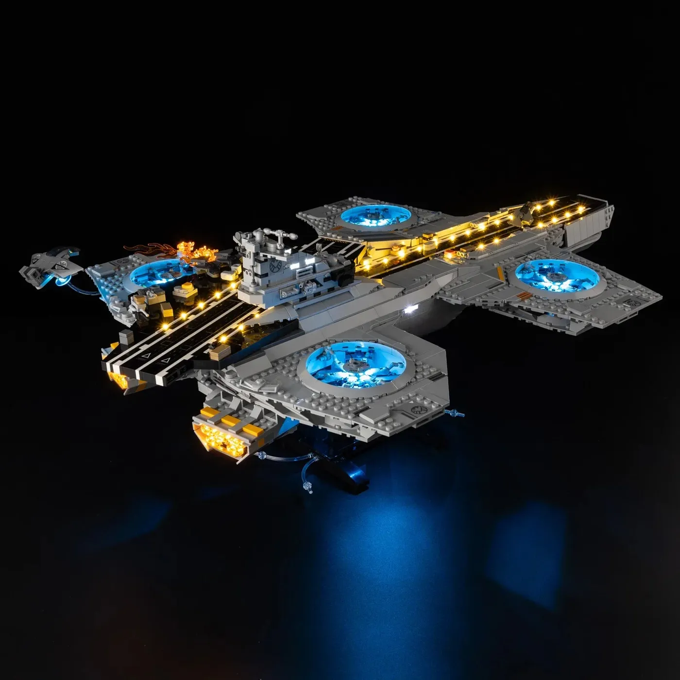 Premium Light Kit Compatible with LEGO Marvel S.H.I.E.L.D. Helicarrier 76354 — 12