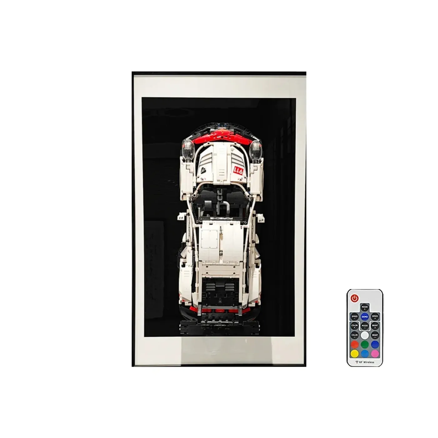 Väggfäste för exponering av LEGO 42096 Technic™ Porsche 911 RSR — 14