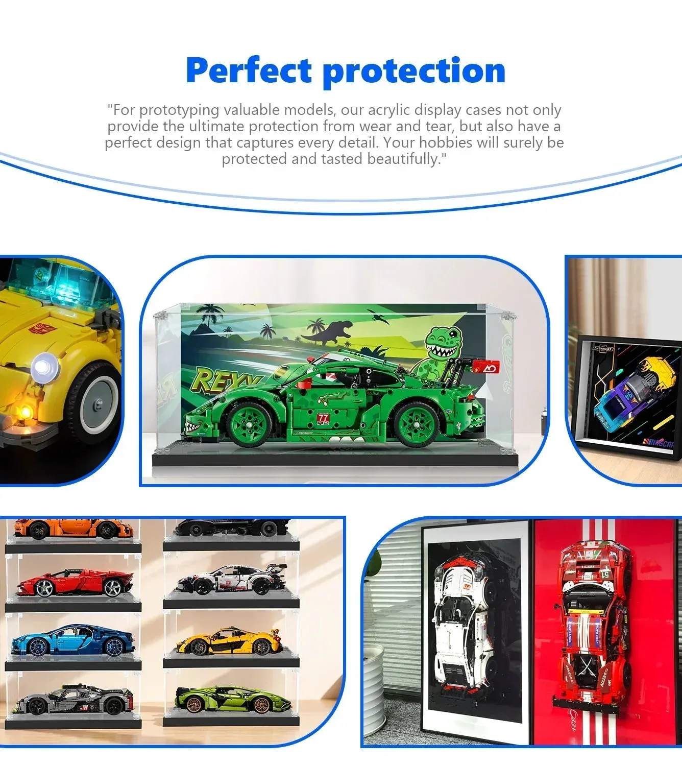 Eksponavimo dėžė, skirta LEGO Technic™ Porsche 911 GT3 R REXY AO Racing Car 42224 — 6