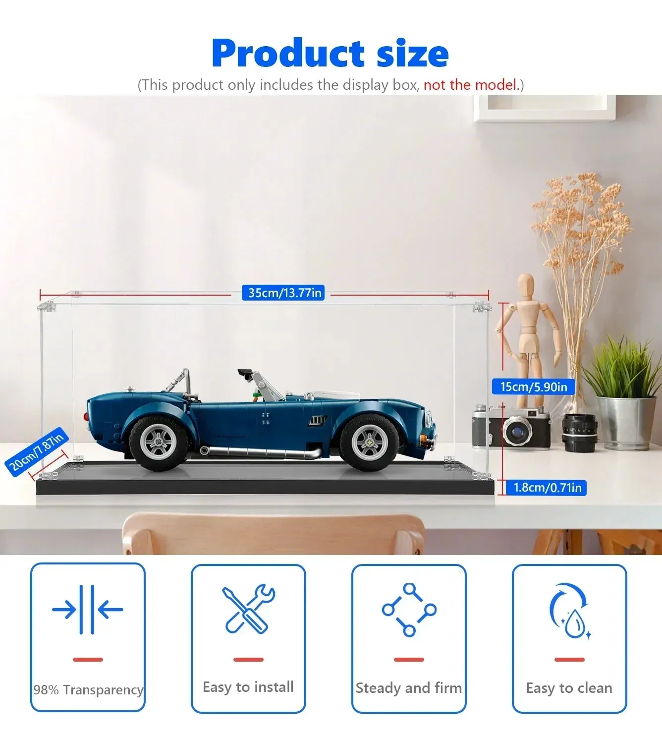Monter för LEGO® Icons Shelby Cobra 427 S/C 10357 — 8