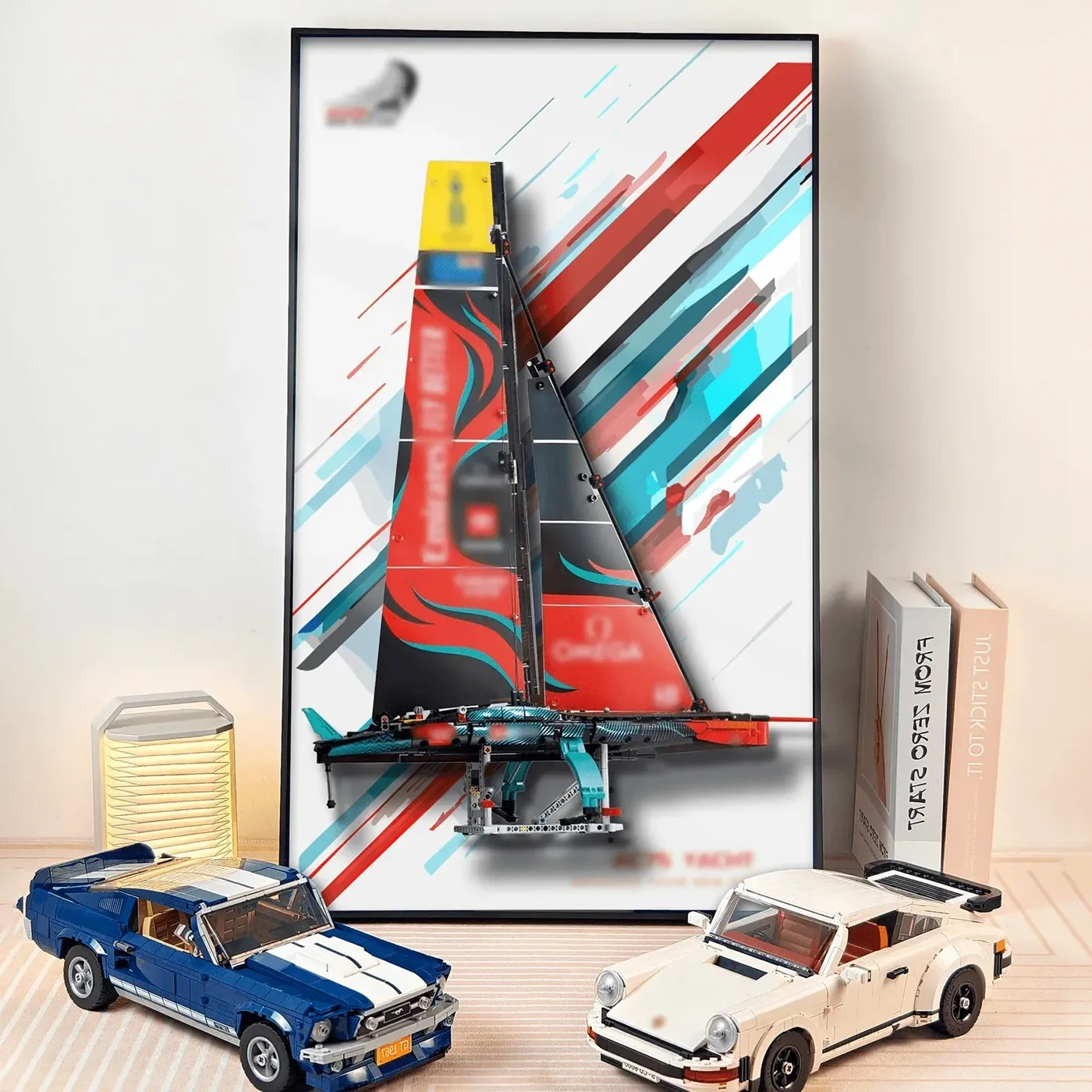 Wall Display Frame for LEGO Emirates Team New Zealand AC75 Racing Yacht 42174 — 6