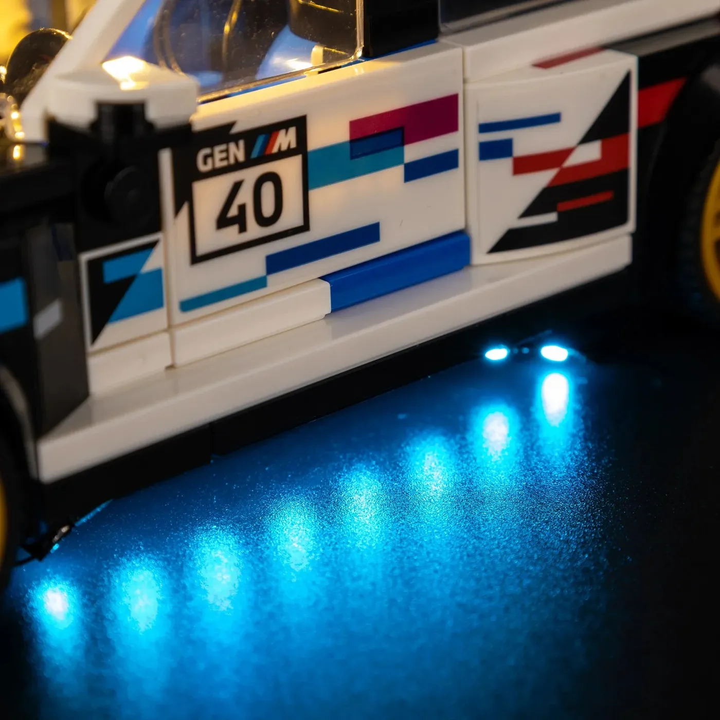 Premium-belysningskit kompatibelt med LEGO® Speed Champions BMW M3 (E30) 77263 — 15