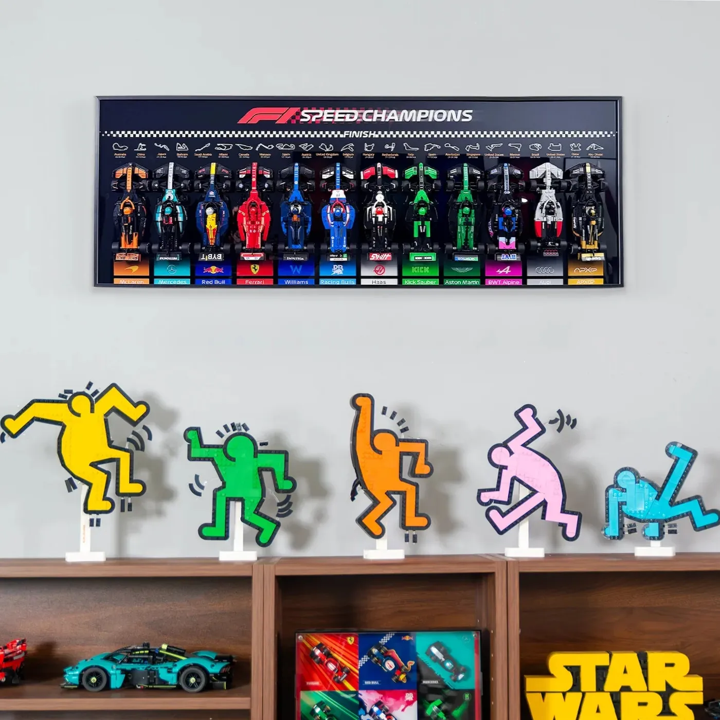 Display Wall Frame for LEGO Speed Champions F1 Series 12-in-1 / Horizontal — 6
